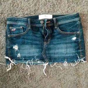 Denim mini skirt